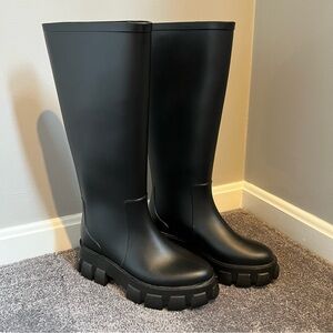 asos rubber chunky boots